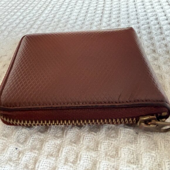 Comme Des Garcons Brown Leather Zippered Wallet - Picture 3 of 9